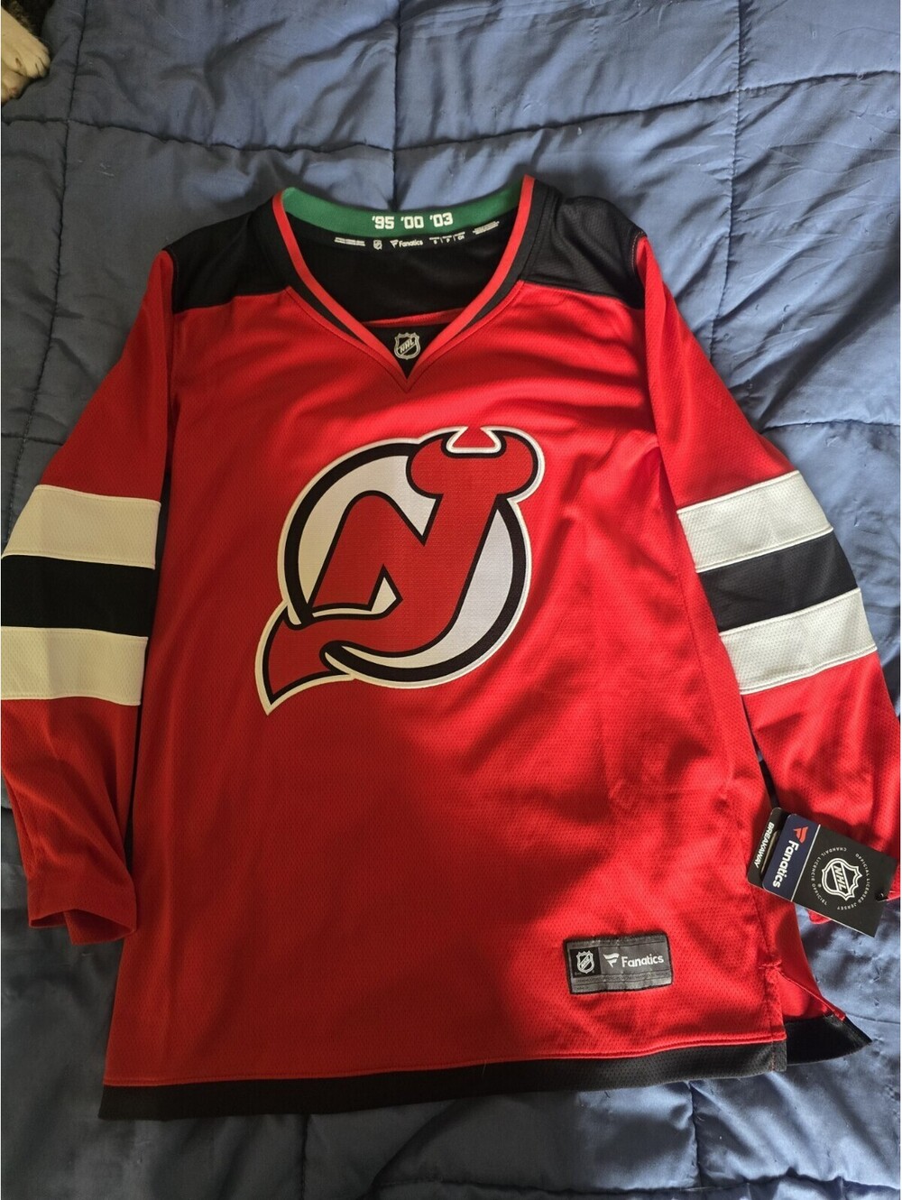 new jersey devils Fanatics Breakaway Jersey Womans Size Small Blank Back Nwt